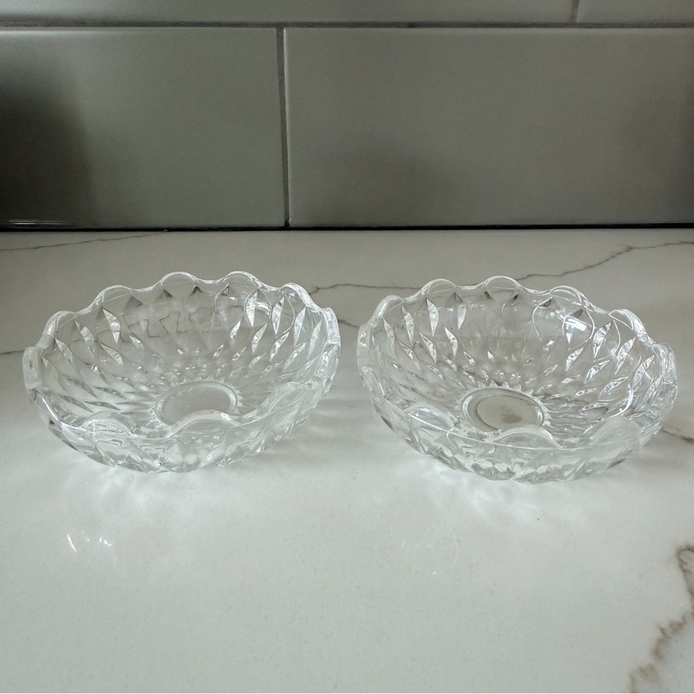 Elegant Clear Glass Crystal Bowls
